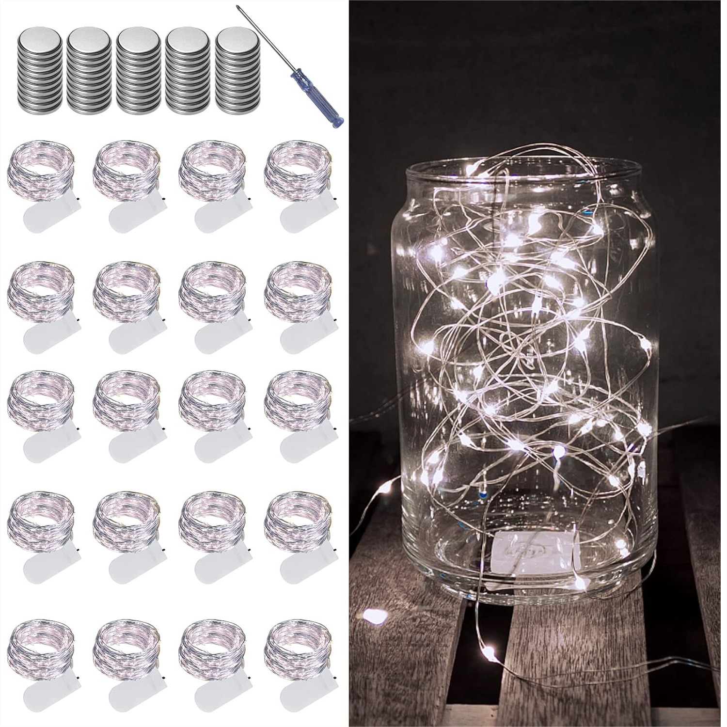 Lighting Decor For Wedding - 20 Pack Fairy Lights Battery Operated