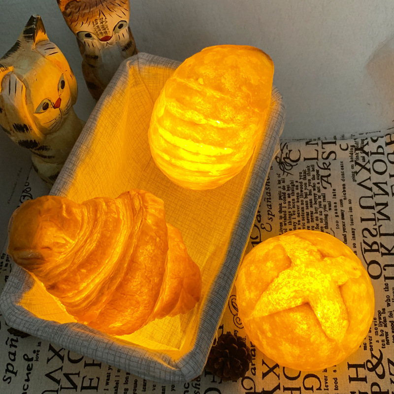Lighting Decor Store - Creative LED Croissant Light Simulation Bread