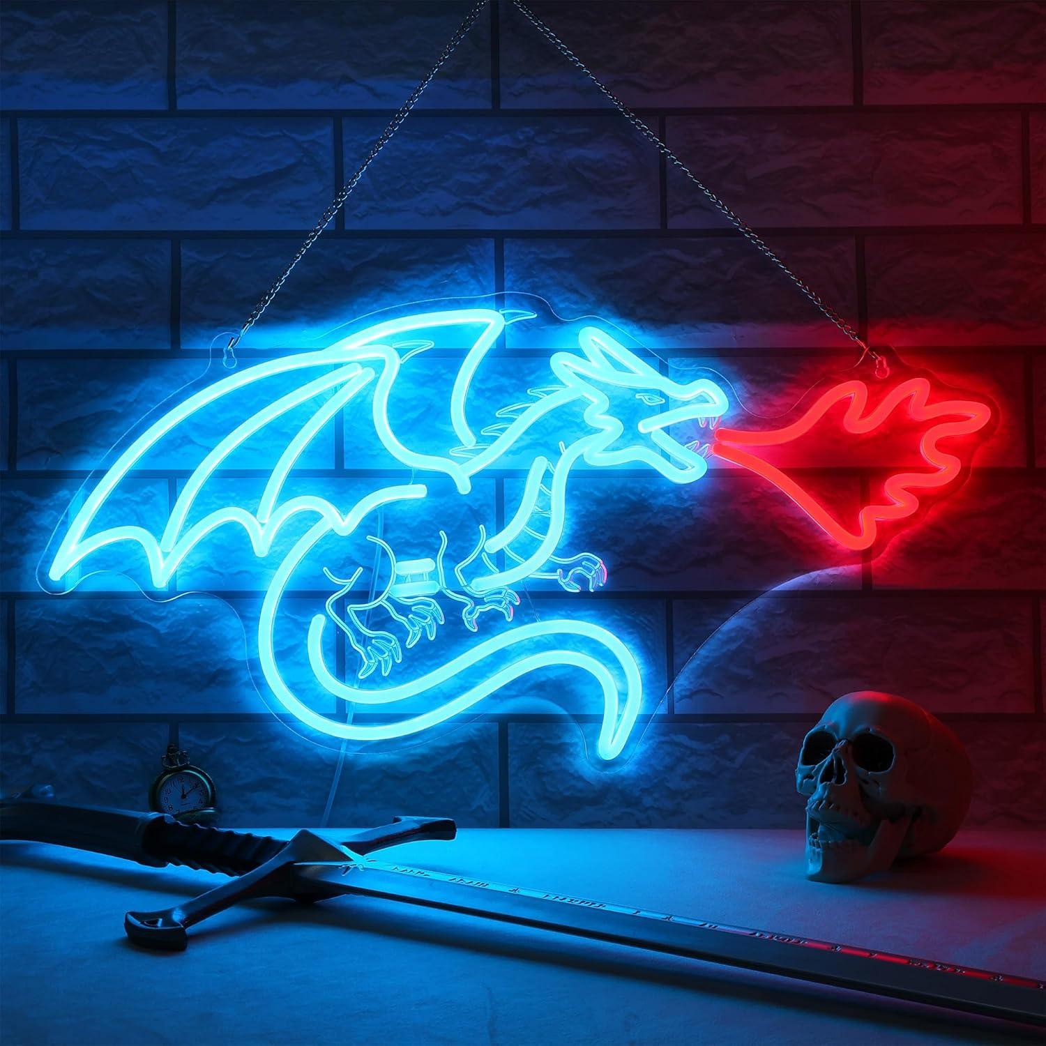 Lighting Decor Home - Dragon Neon Sign LED Dimmable Neon