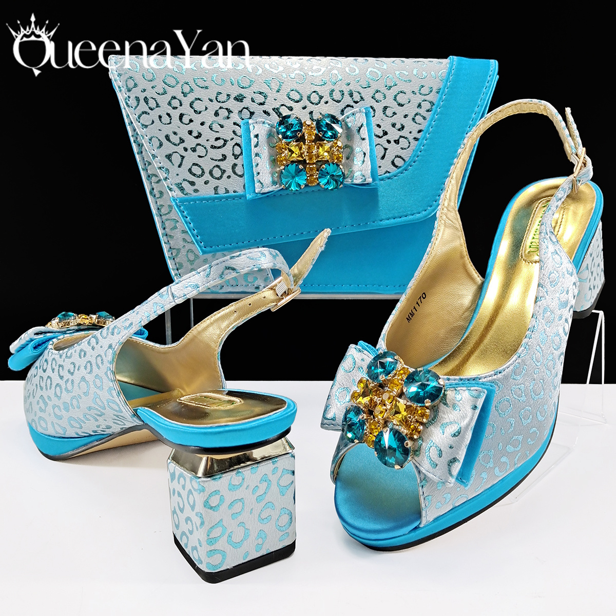 Lighting Decor For Wedding - Queena Yan Light Blue Elegant Italian