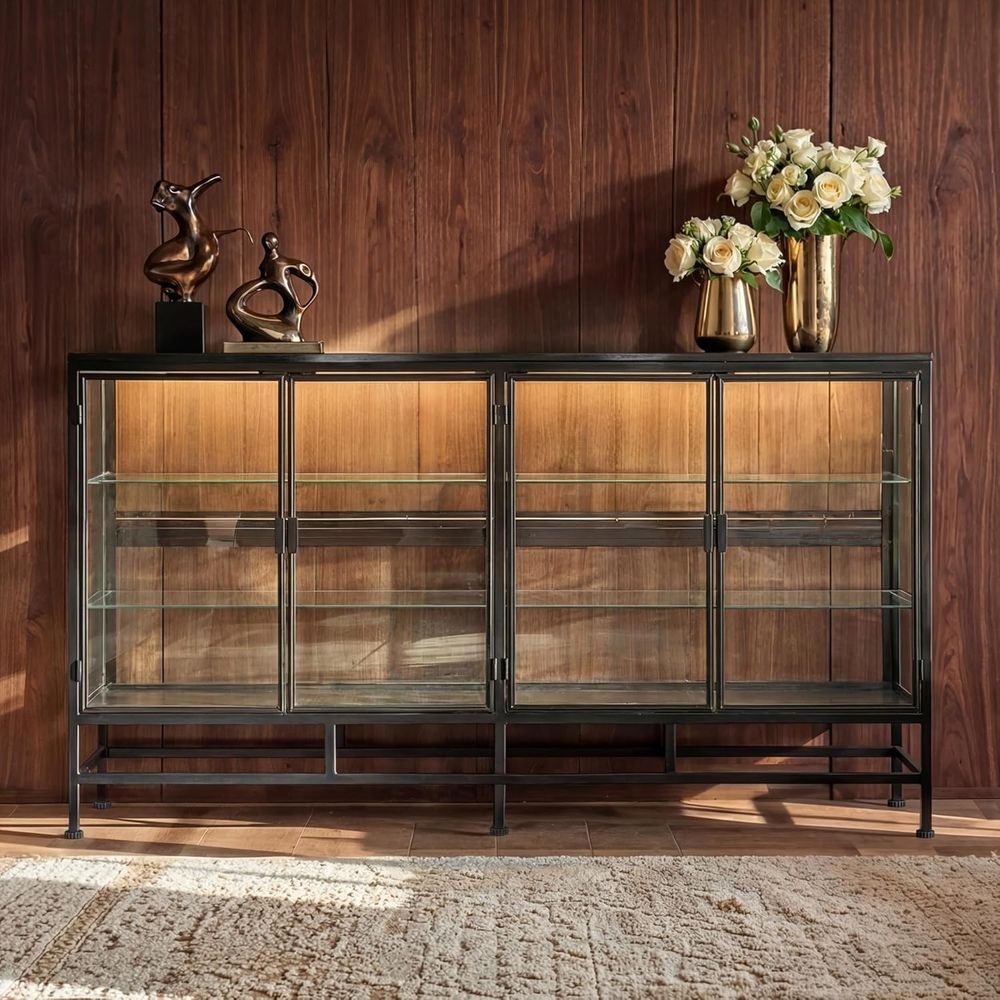 Lighting & Home Decor Studio - 64 Metal Framed Glass Door Display