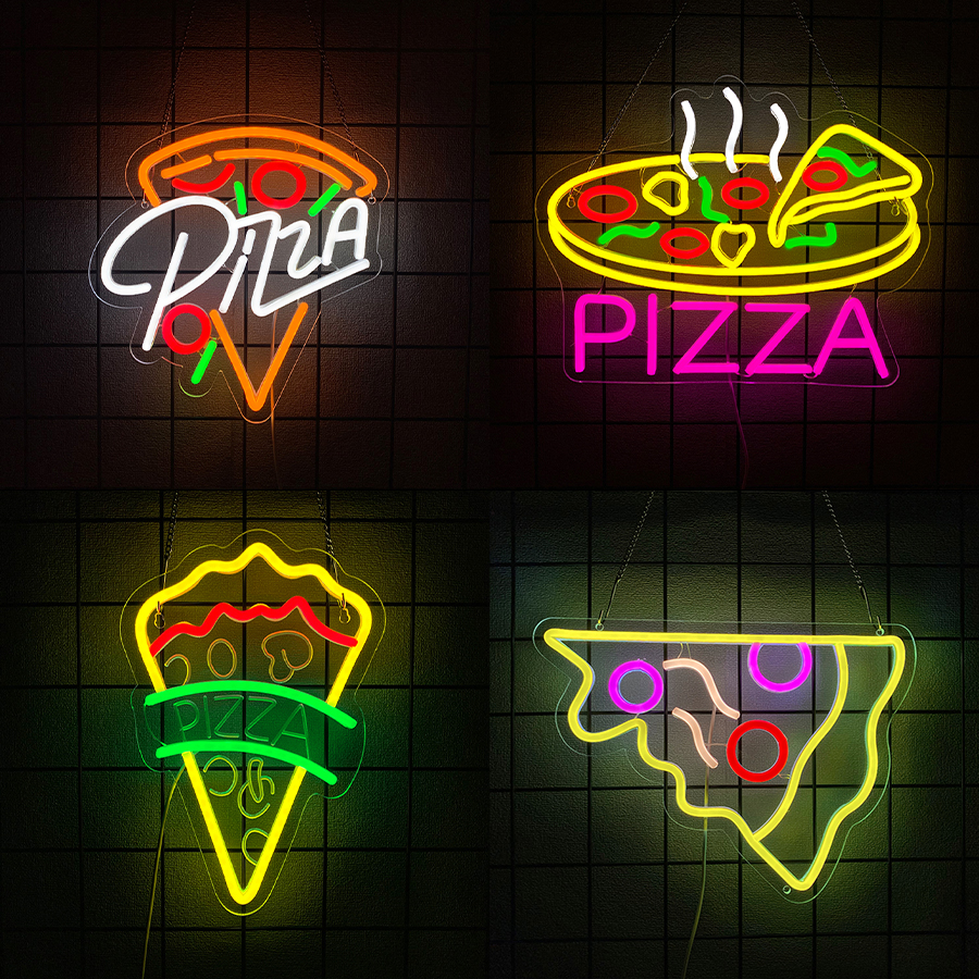 Lighting Decor Store - Pizza Series Neon Sign For Wall