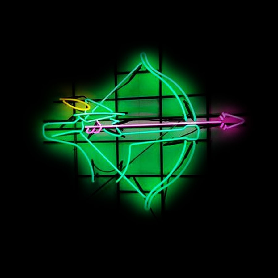 Decor Lighting Sales - Man With Arrow Neon Sign Love