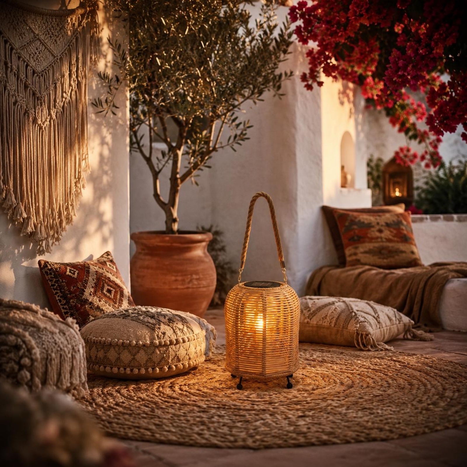 Lighting Decor Home - Handwoven Solar Lantern Warm LED Handwoven