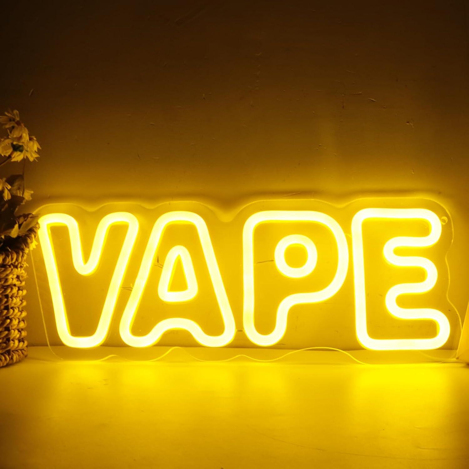 Lighting Decor Store - Vape Neon Sign USB Dimmable LED