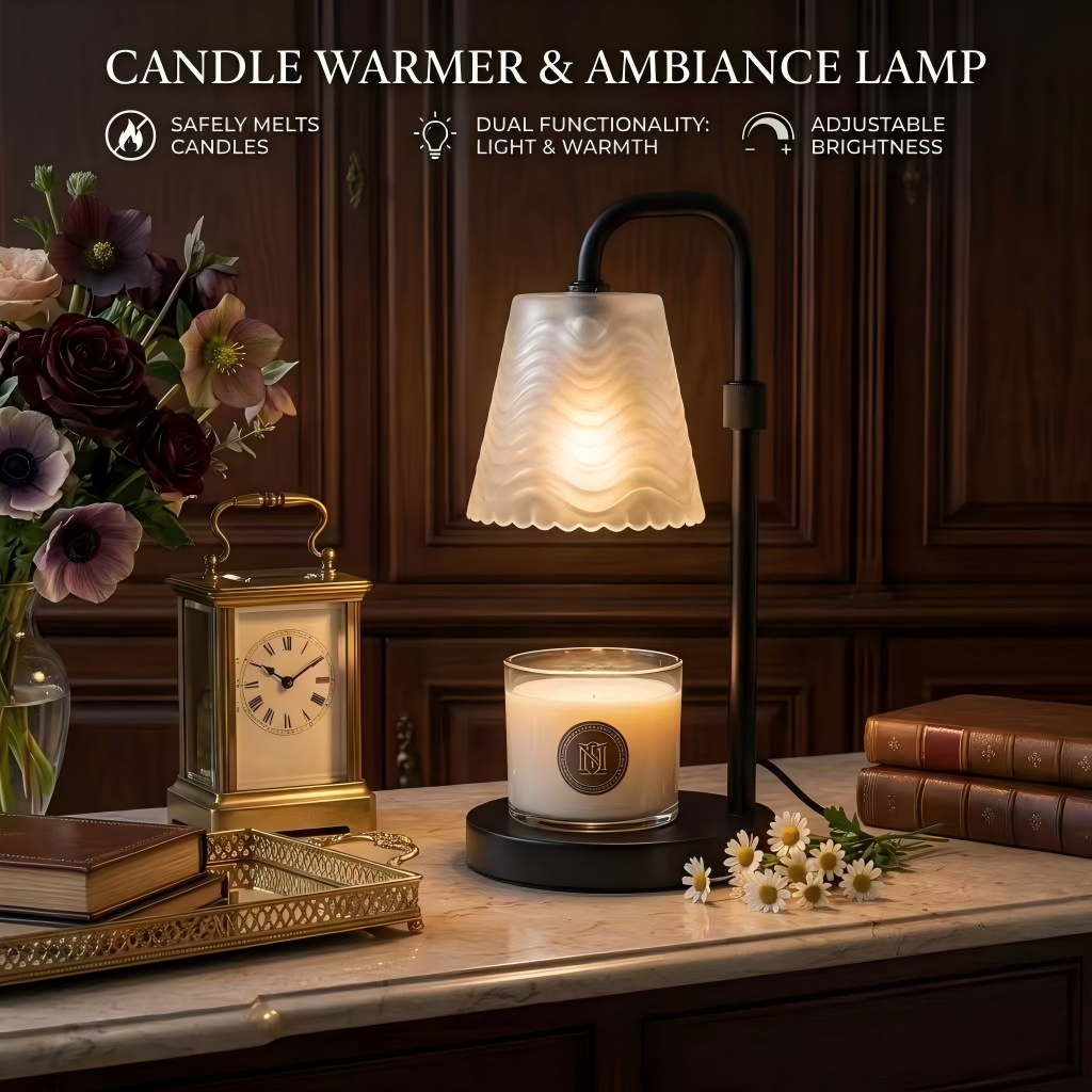 Wax Melter Electric - Electric Candle Warmer Lamp with 4-Key