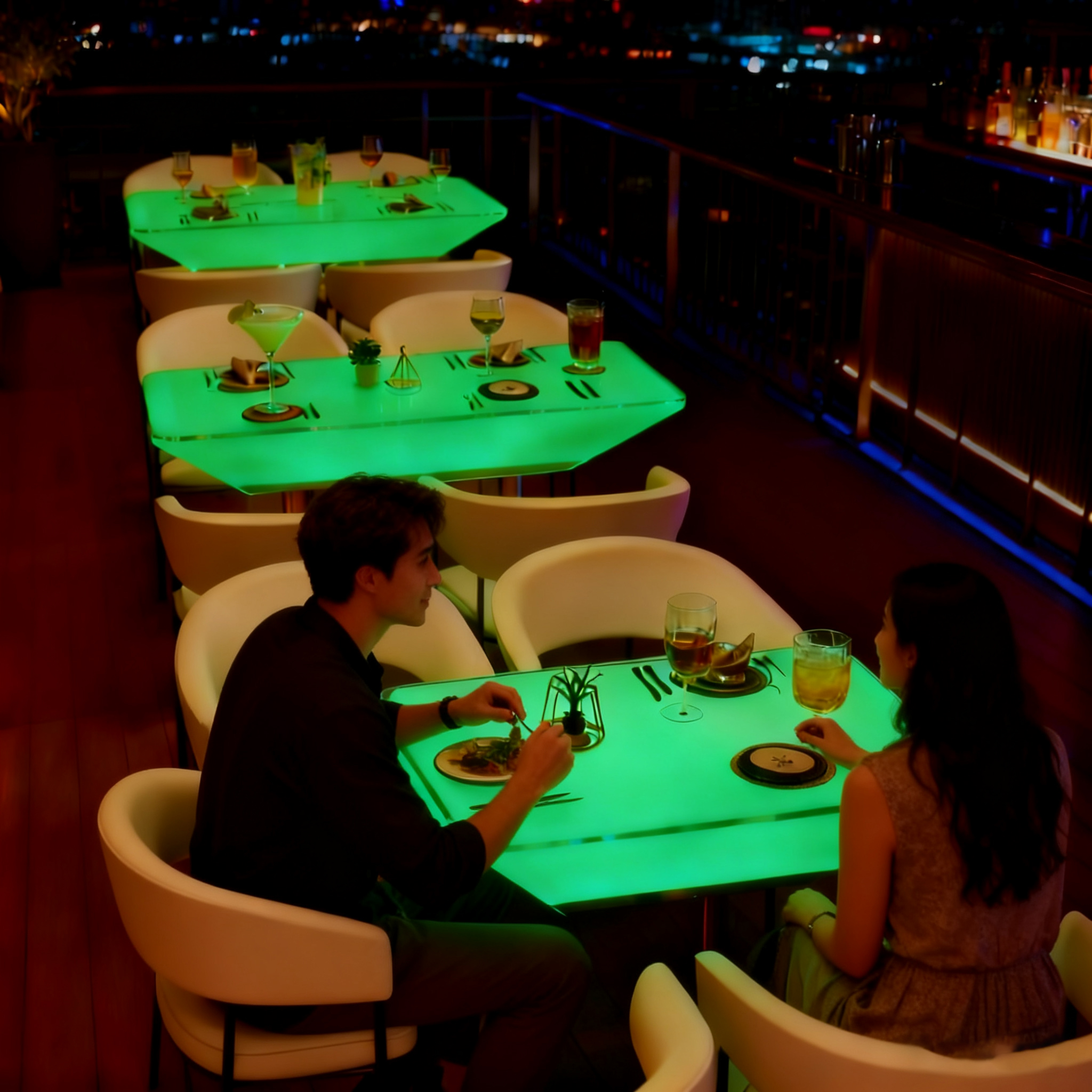 LED Decorative Dining Table Re - Lighting Decor Rentals 리뷰 및 가격