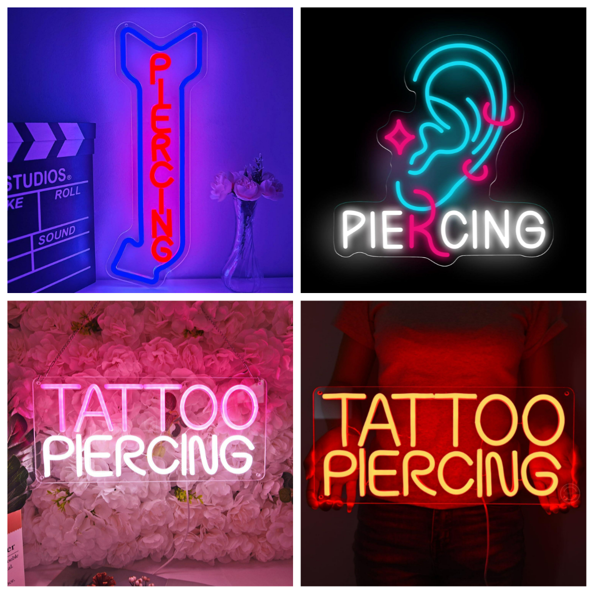 Piercing Neon Sign LED Lights  - Lighting Decor Store 리뷰 및 가격