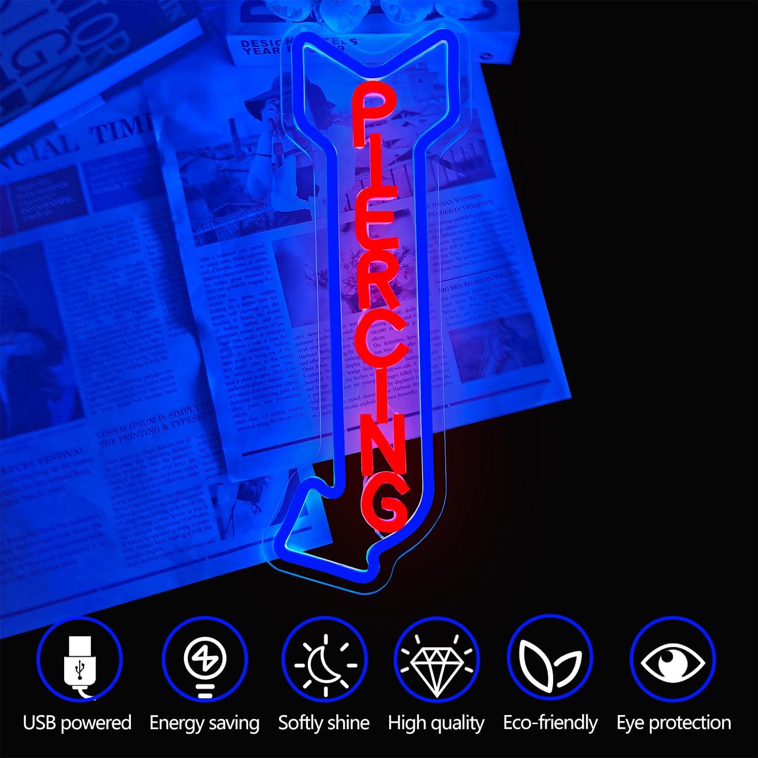 Piercing Neon Sign LED Lights  - Lighting Decor Store 리뷰 및 가격