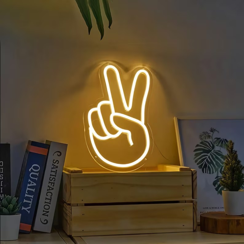 Peace Neon Sign LED Nightlight - Lighting Decor Store 리뷰 및 가격