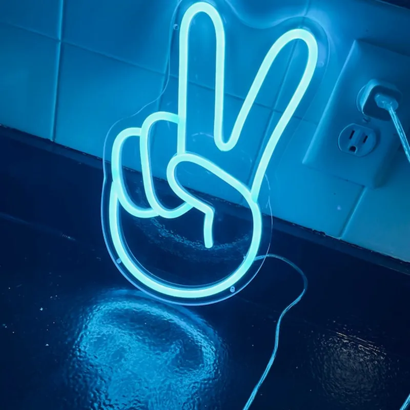 Peace Neon Sign LED Nightlight - Lighting Decor Store 리뷰 및 가격