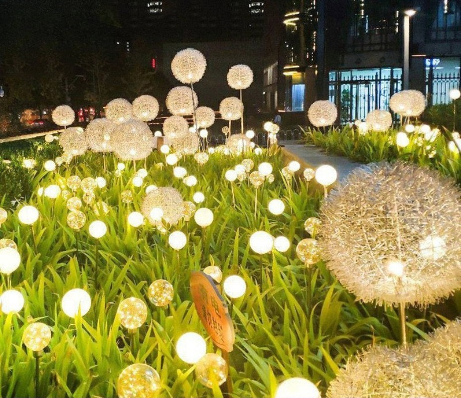 10 Combo Solar Dandelion Ball  - Lighting Decor For Wedding 리뷰 및 가격