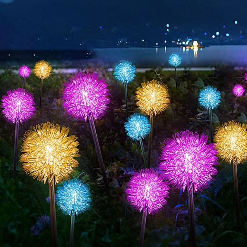 10 Combo Solar Dandelion Ball  - Lighting Decor For Wedding 리뷰 및 가격