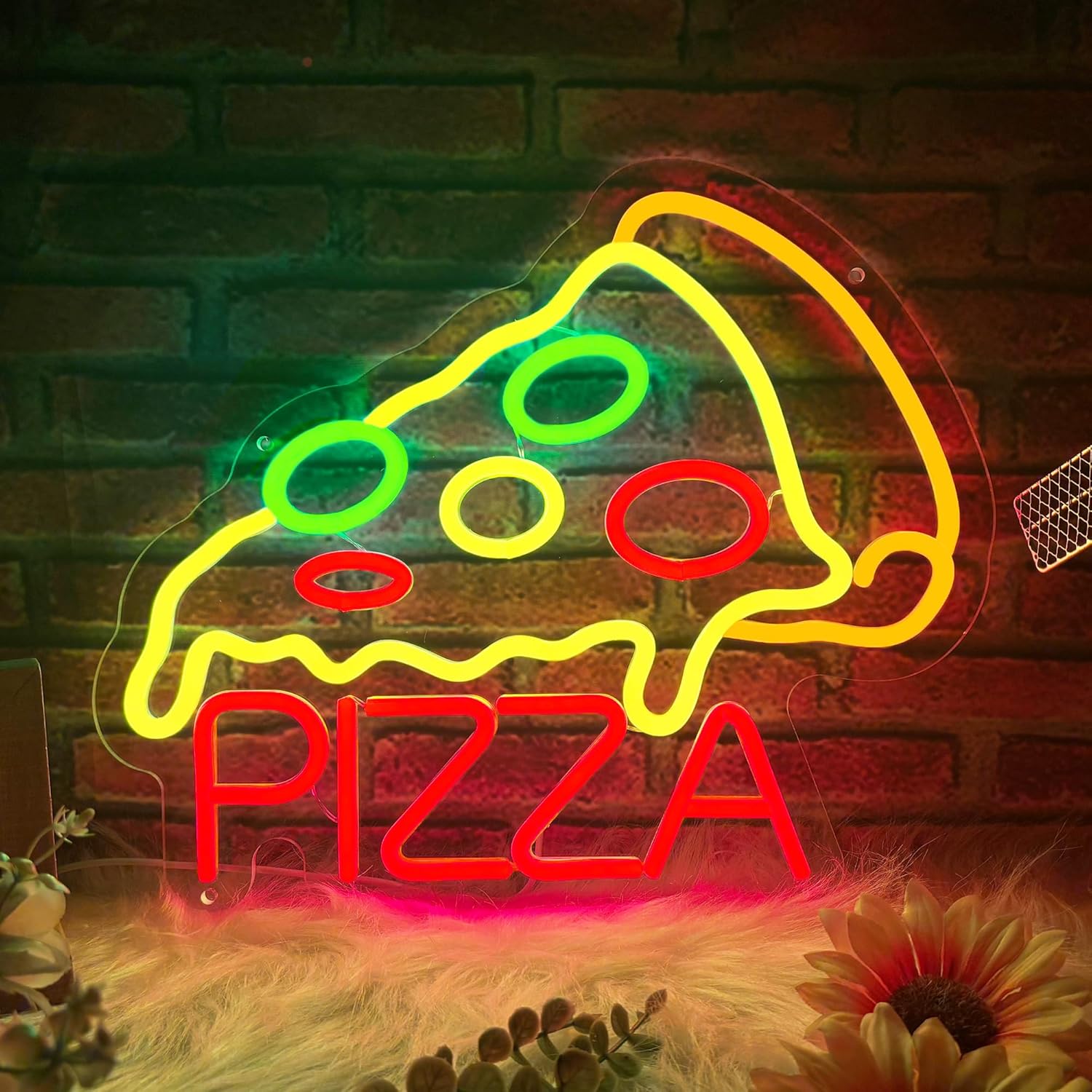 Pizza Neon Sign Business USB L - Lighting Decor Home 리뷰 및 가격