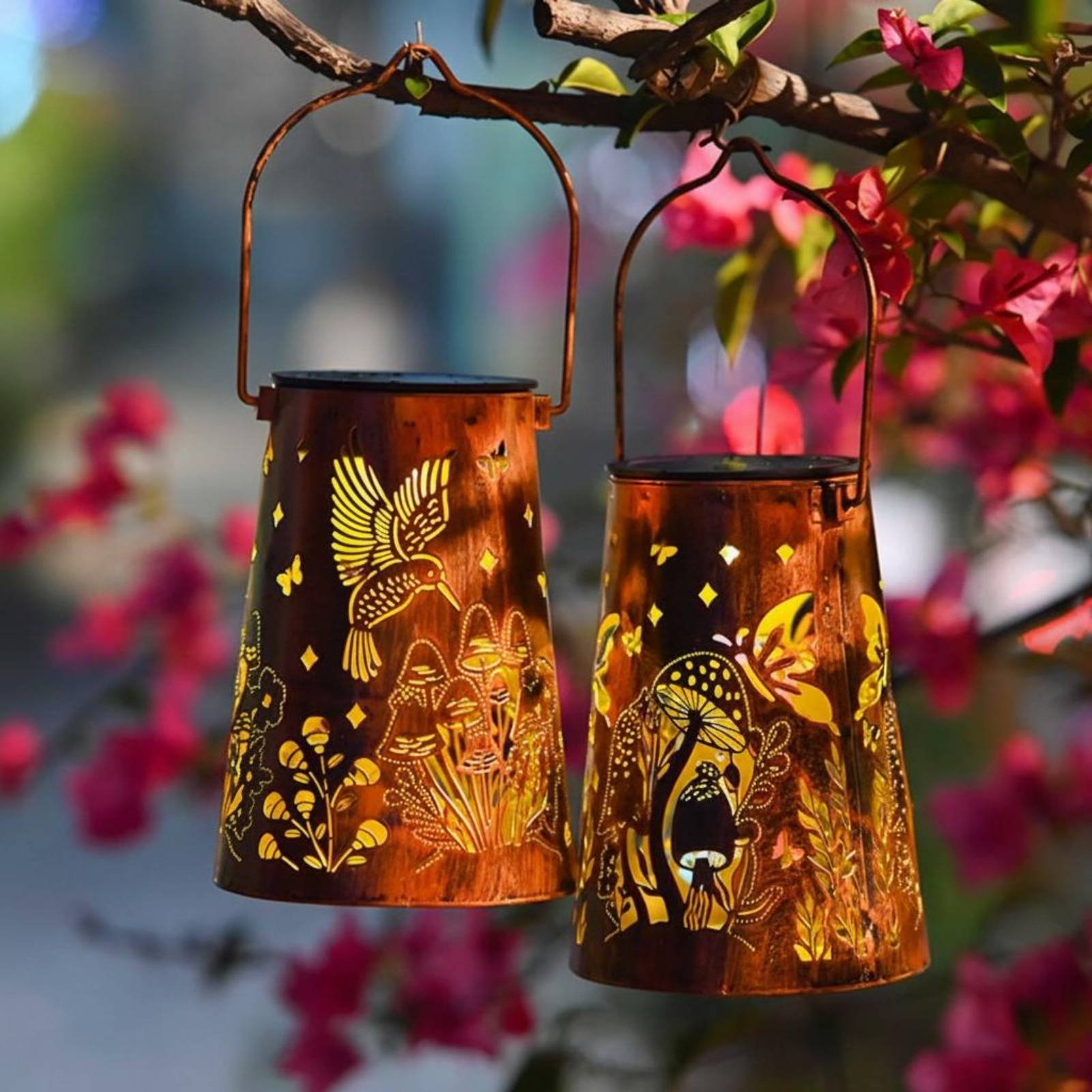 Floral Garden Lantern Pattern  - Lighting Decoration Outdoor 리뷰 및 가격