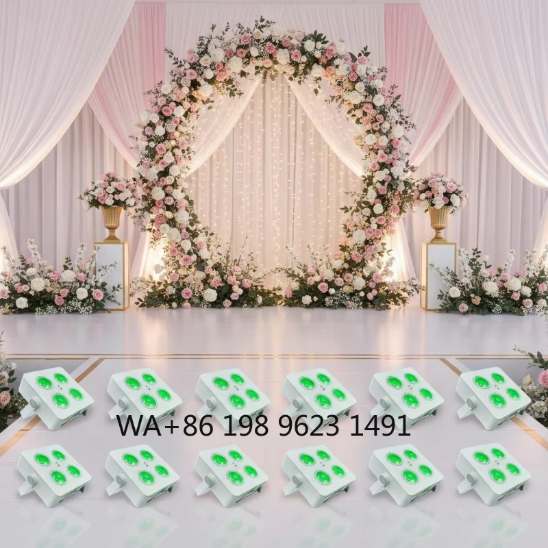 4X18W RGBWA+UV 6IN1 Mini Wirel - Lighting Decor For Wedding 리뷰 및 가격