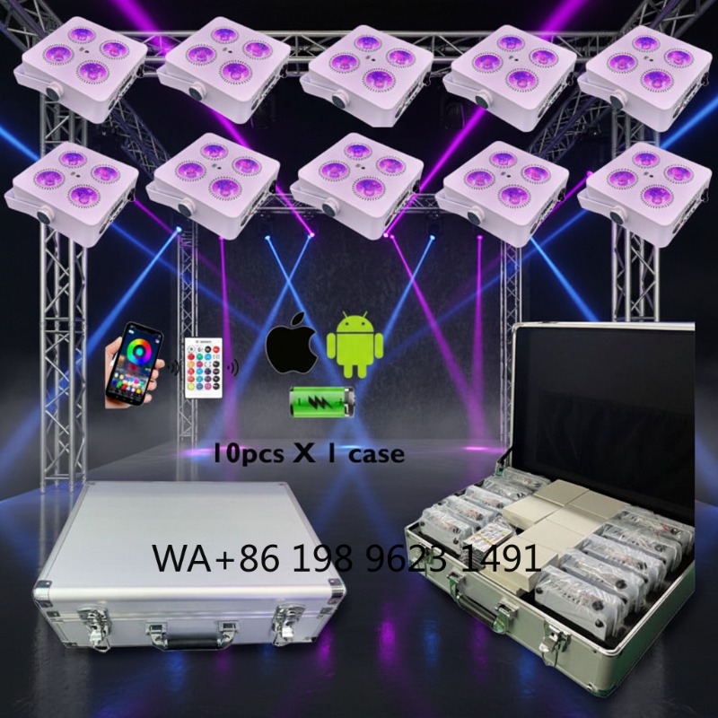 4X18W RGBWA+UV 6IN1 Mini Wirel - Lighting Decor For Wedding 리뷰 및 가격