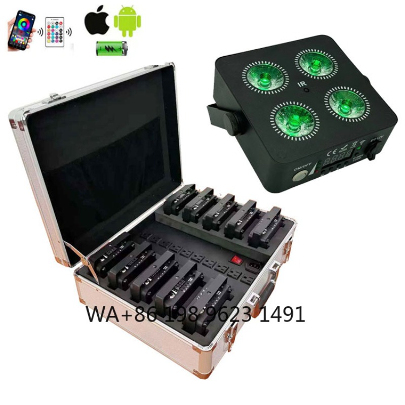 4X18W RGBWA+UV 6IN1 Mini Wirel - Lighting Decor For Wedding 리뷰 및 가격