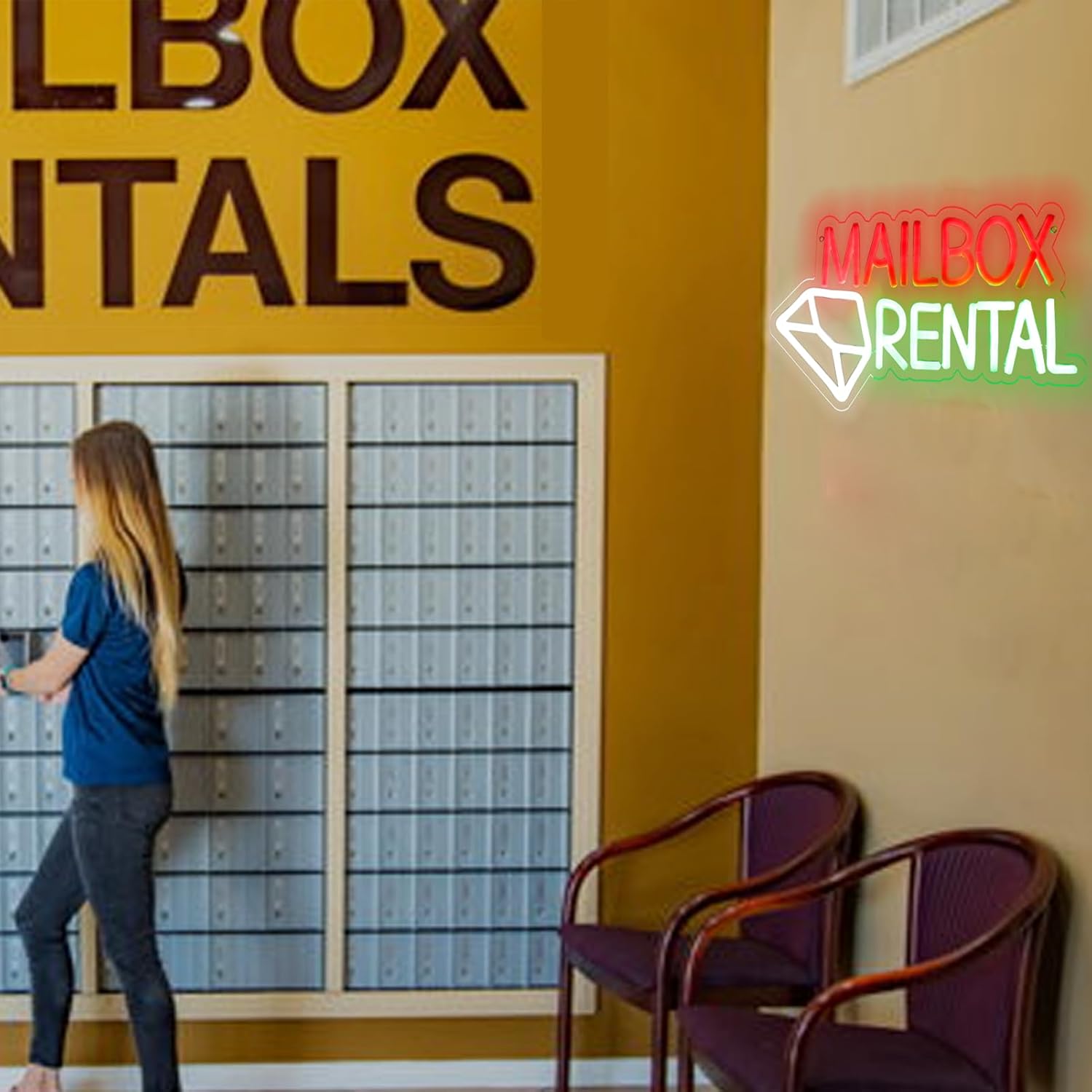 Mailbox Rental Neon Sign USB P - Lighting Decor Rentals 리뷰 및 가격