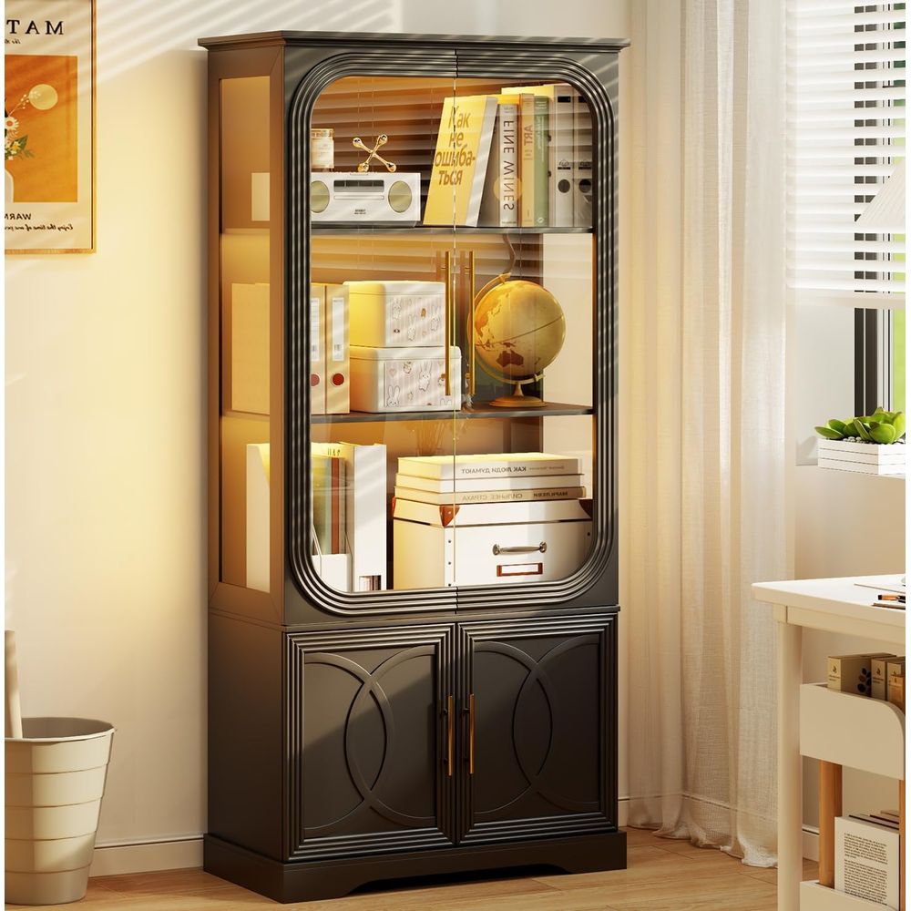 69 Tall Glass Display Cabinet  - Lighting & Home Decor Studio 리뷰 및 가격
