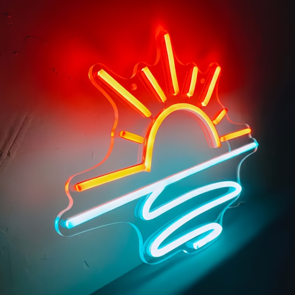 Sunrise&Sunset Neon Sign Light - Lighting Decor Sunrise 리뷰 및 가격