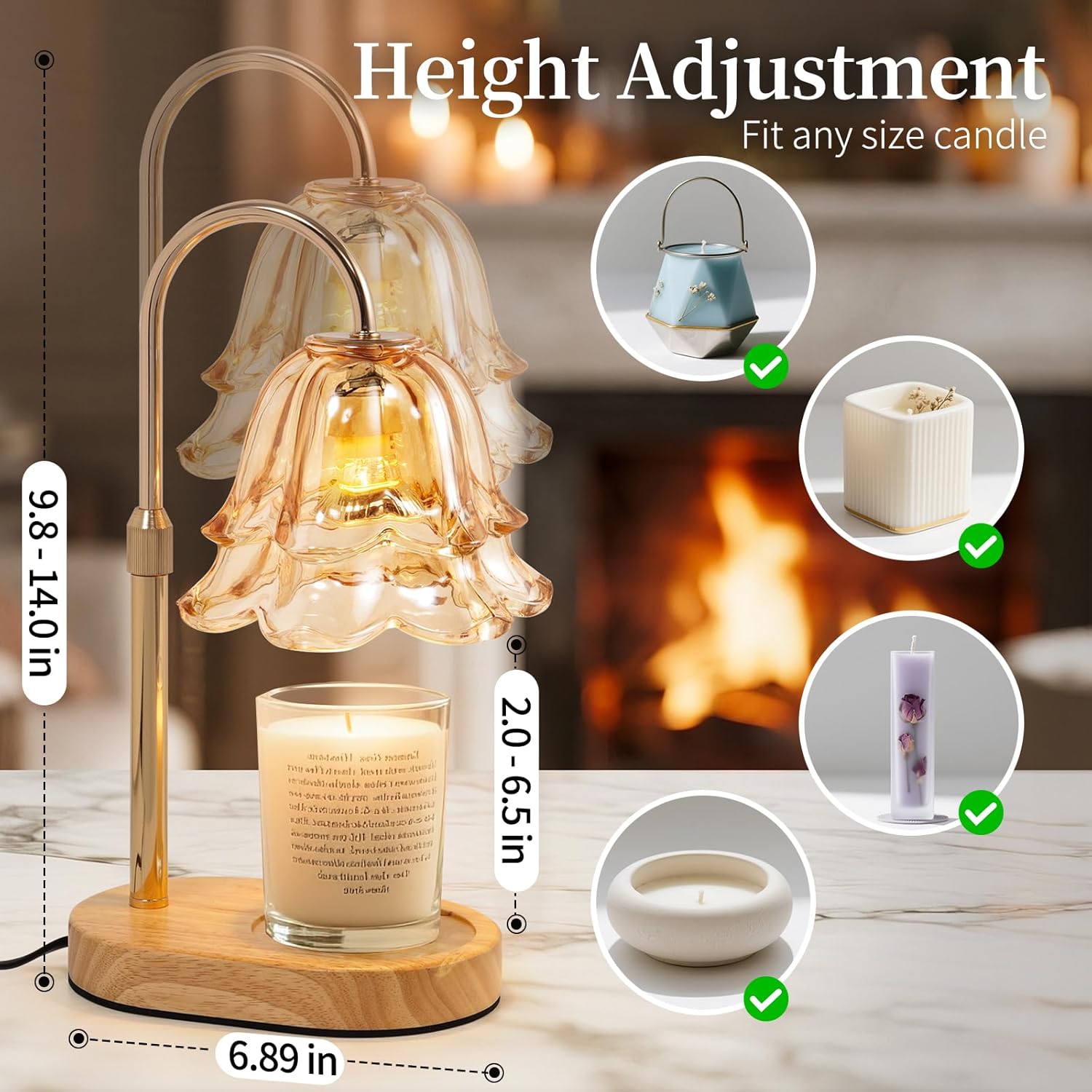 Candle Warmer Lamp with Timer  - Wax Melter Electric 리뷰 및 가격