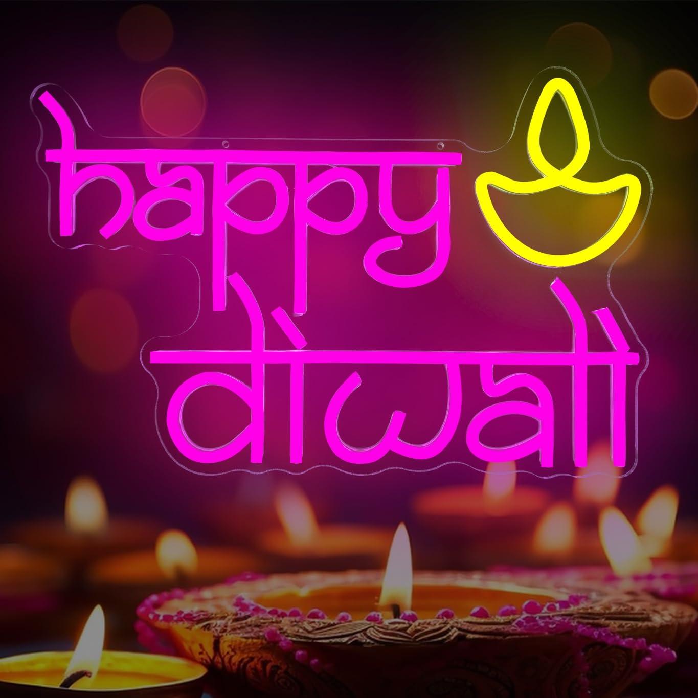 Happy Diwali Neon Sign USB Pow - Lighting Decor Home 리뷰 및 가격