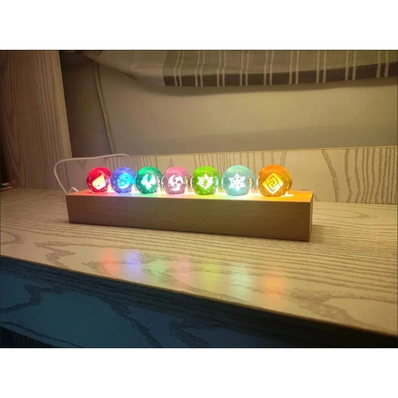 Game Genshin Impact Crystal Ba - Elements Lighting Decor 리뷰 및 가격