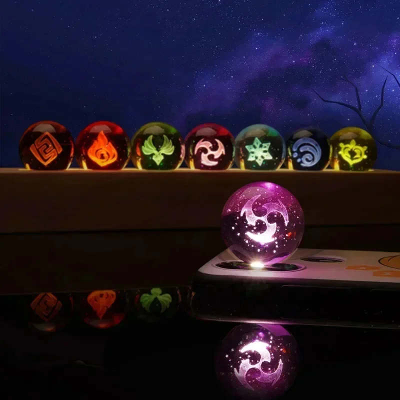 Game Genshin Impact Crystal Ba - Elements Lighting Decor 리뷰 및 가격