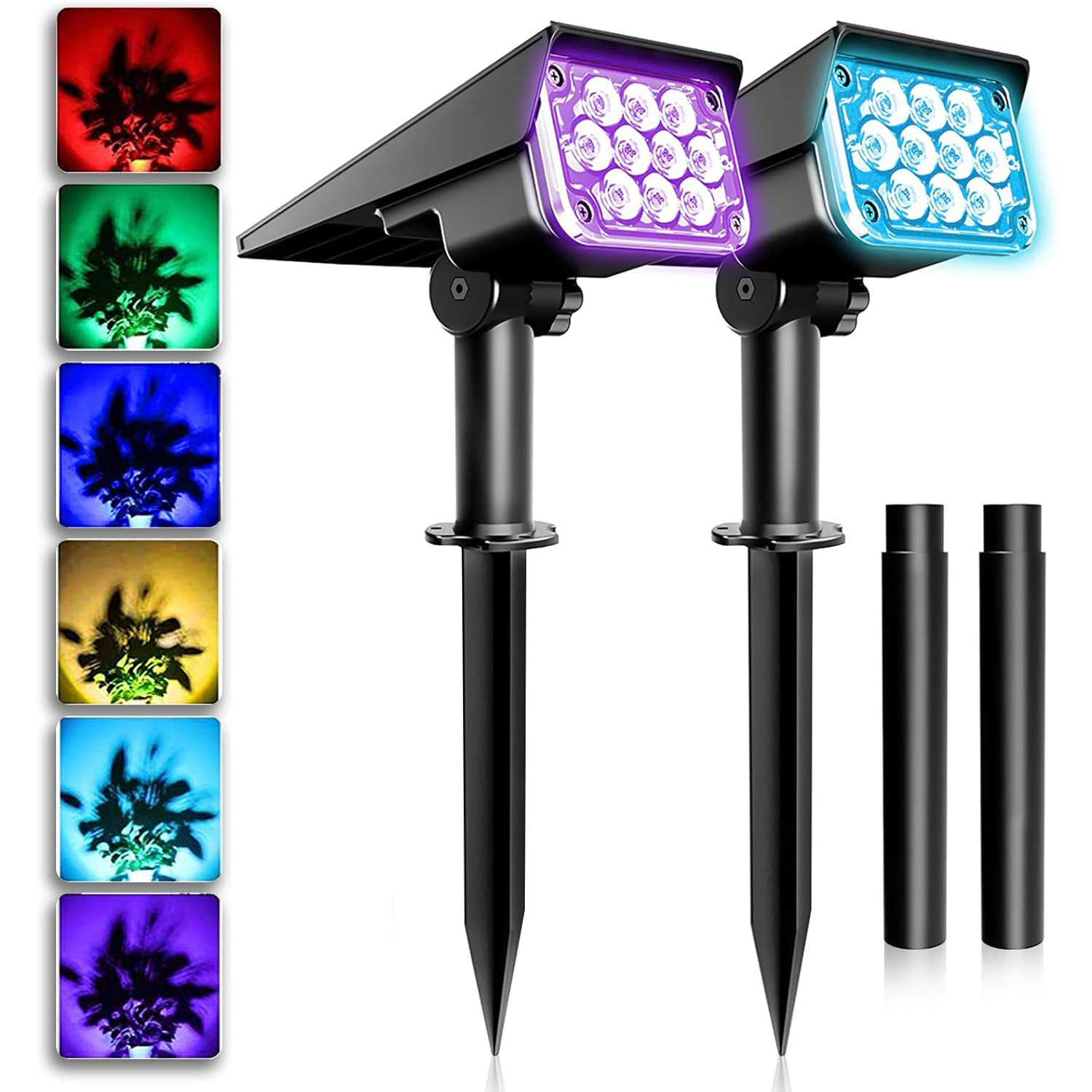 2pcs Solar LED Light Outdoor R - Lighting Decor Sunrise 리뷰 및 가격