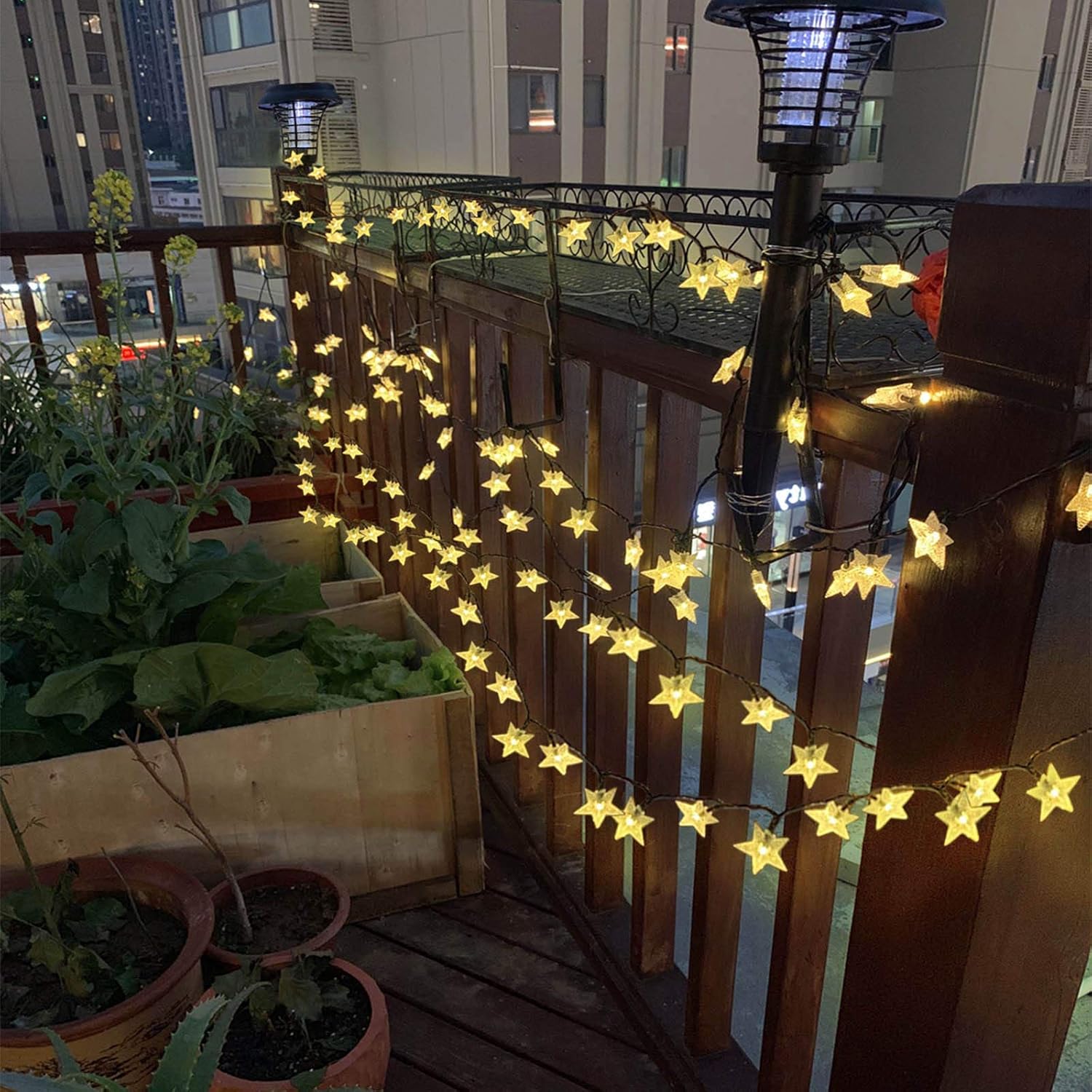 50ft 120 LED Solar Star Fairy  - Lighting Decoration Outdoor 리뷰 및 가격