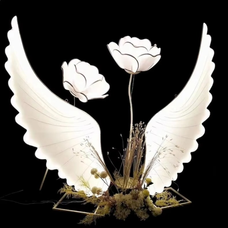 Glowing Angel Wings Light Prop - Lighting Decor For Wedding 리뷰 및 가격