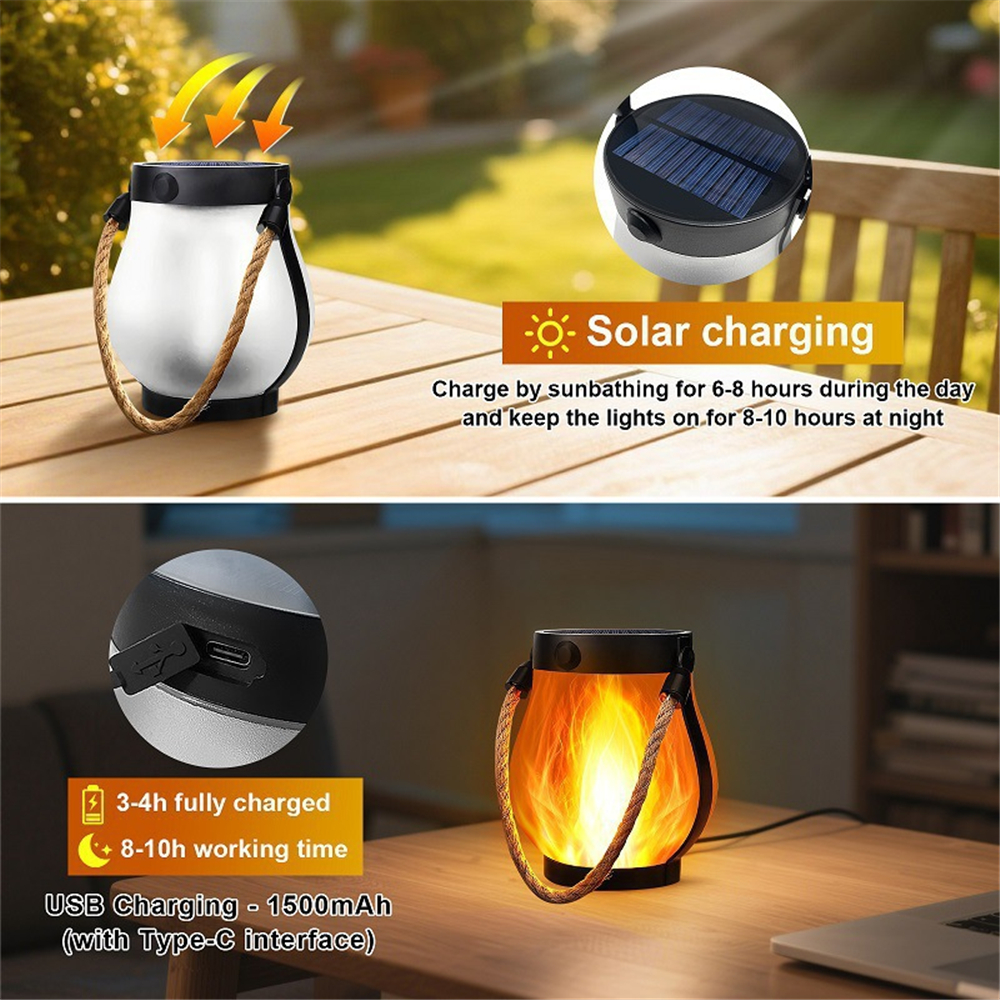 22LEDS Solar Flame Torch Light - Lighting Decor Sunrise 리뷰 및 가격