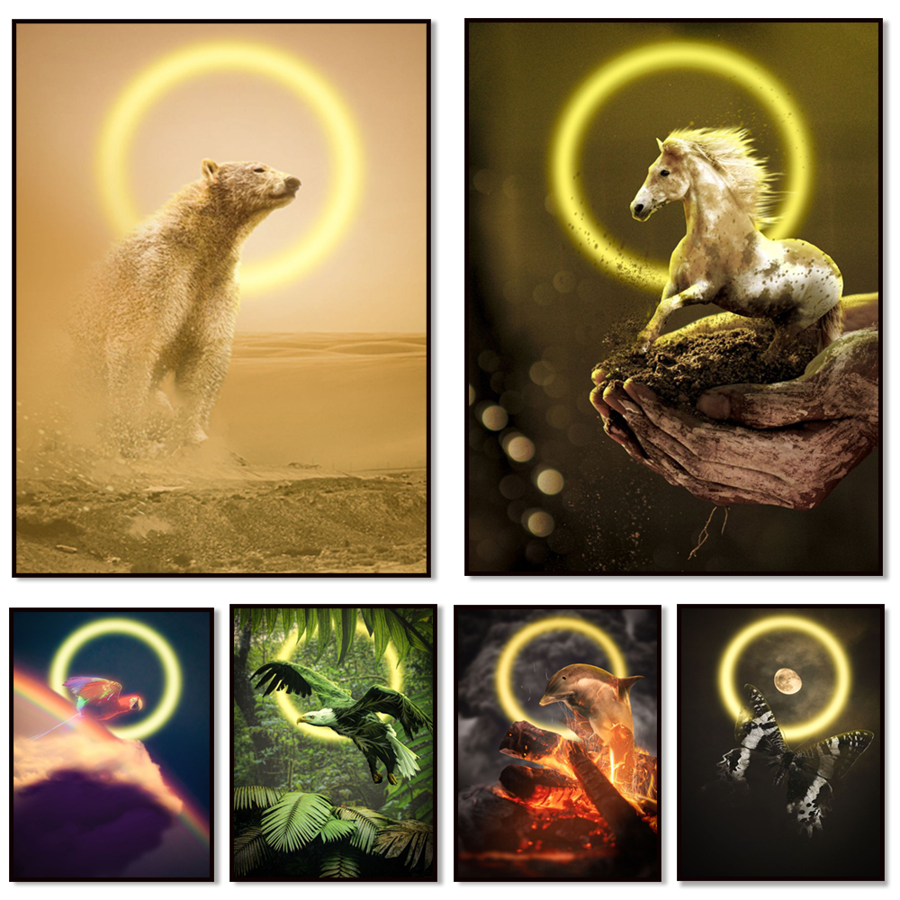 Elements eagle, wolf, dolphin, - Elements Lighting Decor 리뷰 및 가격
