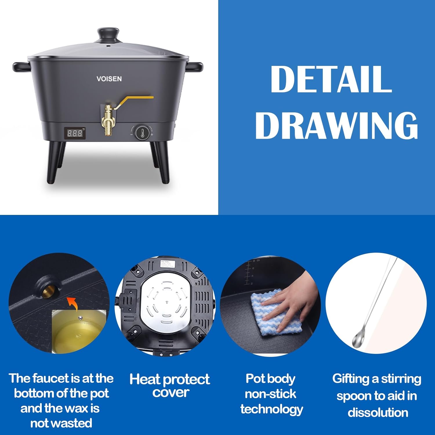 8Qt Electric Wax Melter for Ca - Wax Melter Electric 리뷰 및 가격