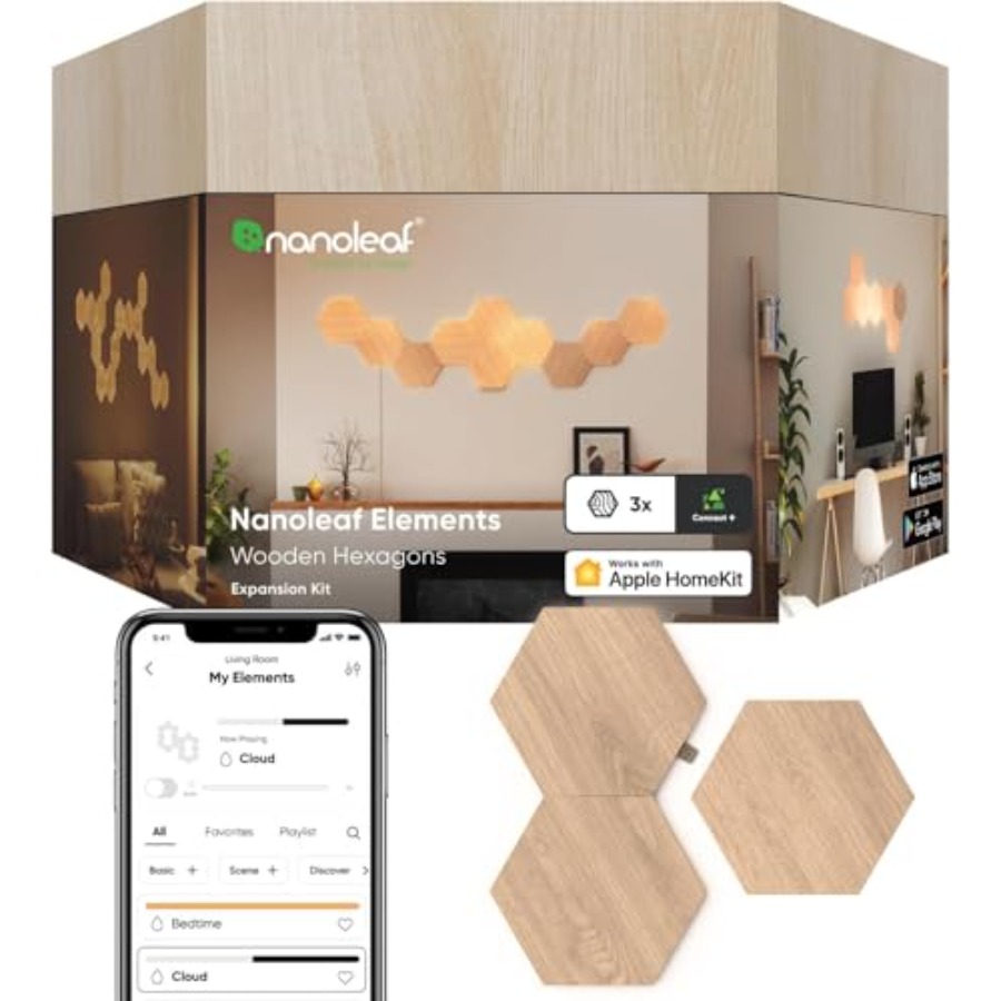 Elements Wood Look Smart Wall  - Elements Lighting Decor 리뷰 및 가격