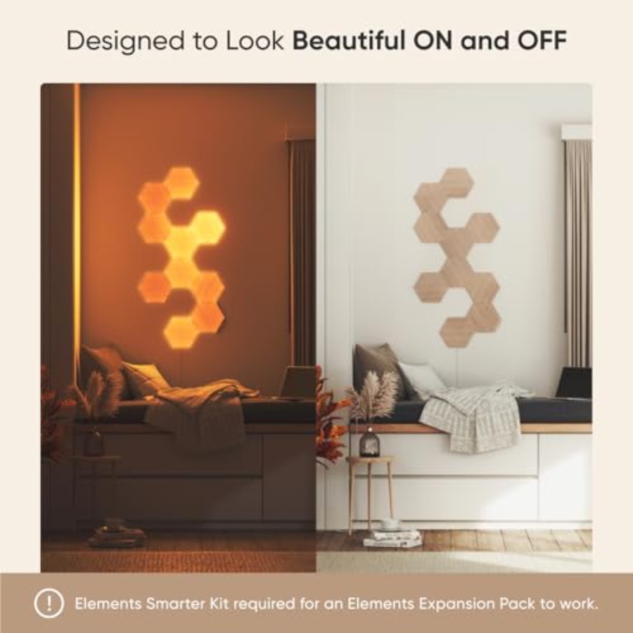 Elements Wood Look Smart Wall  - Elements Lighting Decor 리뷰 및 가격