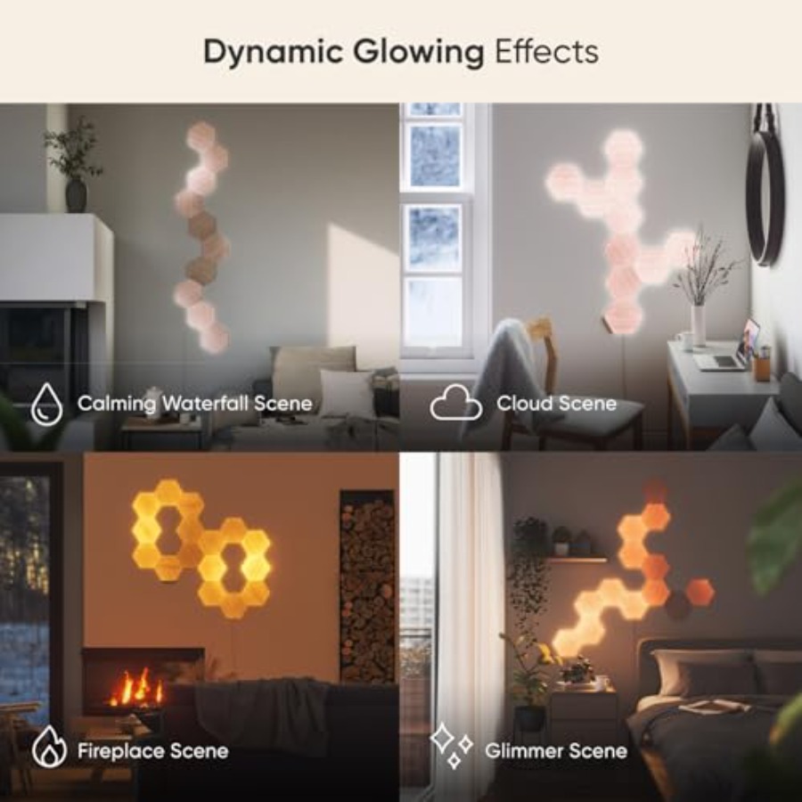 Elements Wood Look Smart Wall  - Elements Lighting Decor 리뷰 및 가격