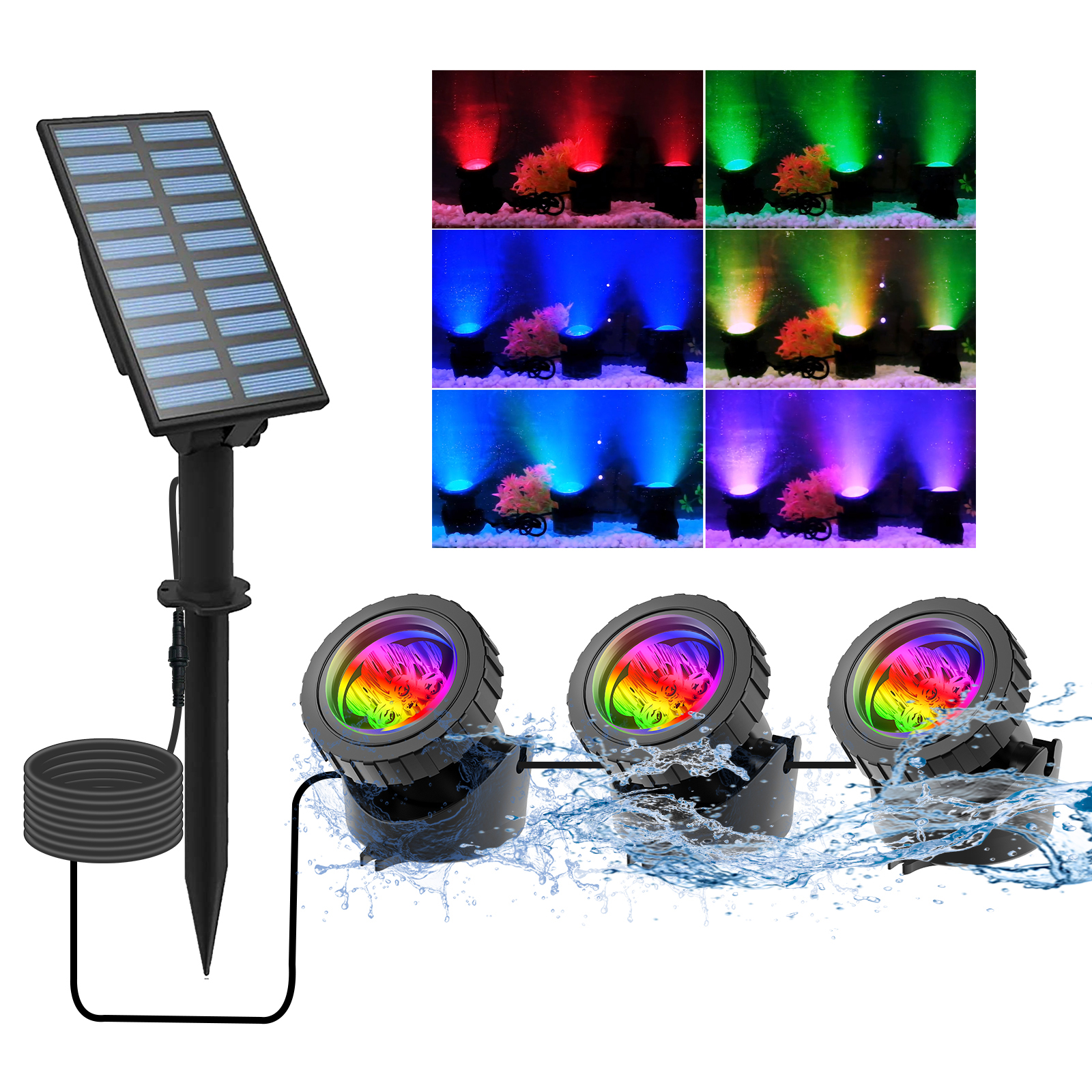 2/4/3/5 RGB Solar Light Outdoo - Lighting Decor Sunrise 리뷰 및 가격