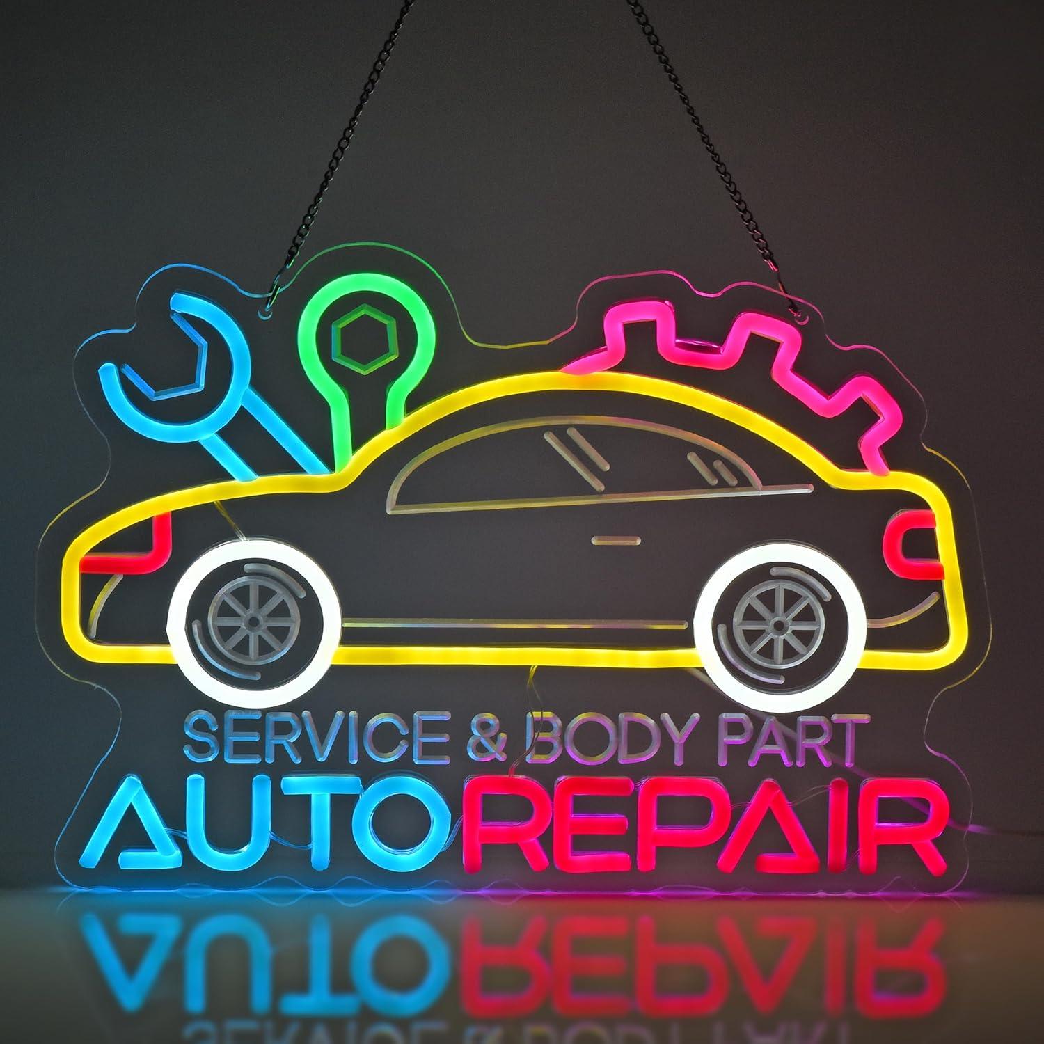 Auto Repair Neon Sign Neon Lig - Lighting Decor Home 리뷰 및 가격