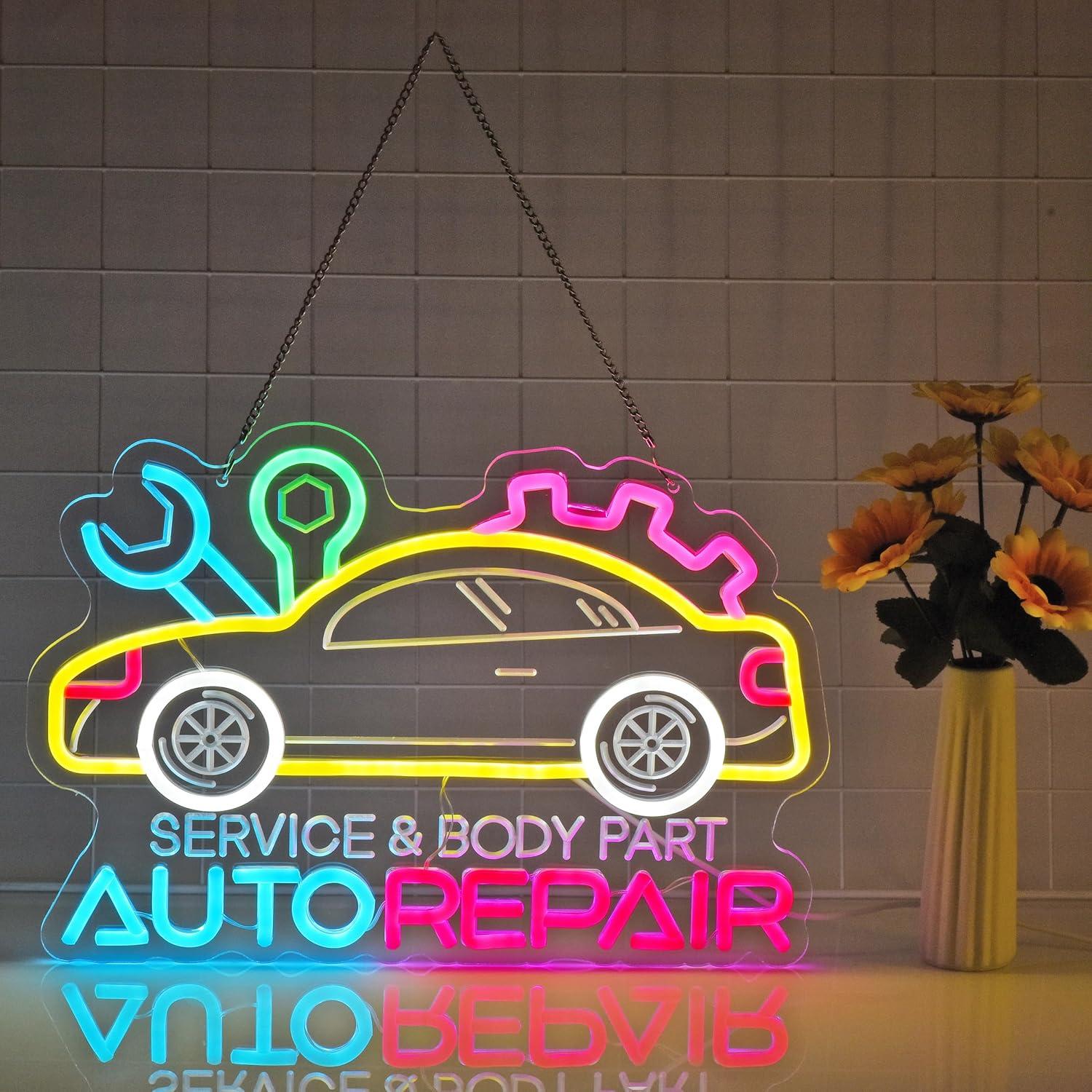 Auto Repair Neon Sign Neon Lig - Lighting Decor Home 리뷰 및 가격