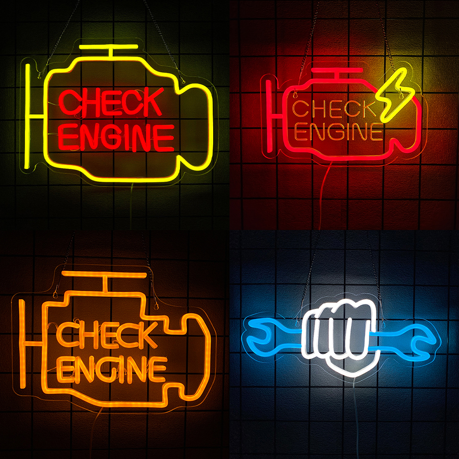 Check Engine Neon Sign For Wal - Lighting Decor Store 리뷰 및 가격