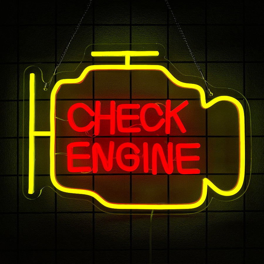 Check Engine Neon Sign For Wal - Lighting Decor Store 리뷰 및 가격