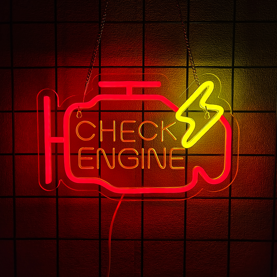 Check Engine Neon Sign For Wal - Lighting Decor Store 리뷰 및 가격