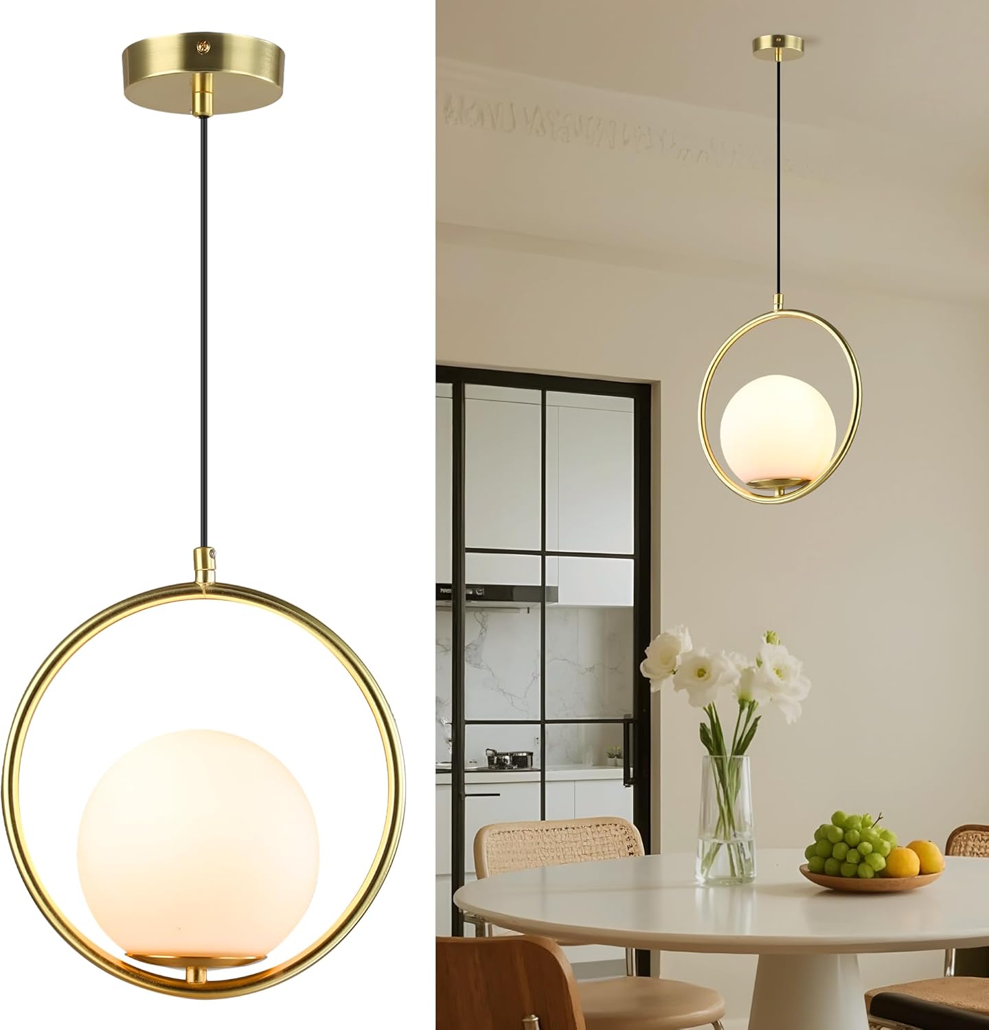 Gold PVC Lampshade Pendant lig - Lighting Decor Store 리뷰 및 가격