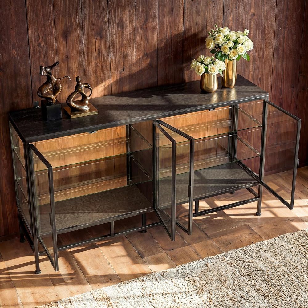 64 Metal Framed Glass Door Dis - Lighting & Home Decor Studio 리뷰 및 가격
