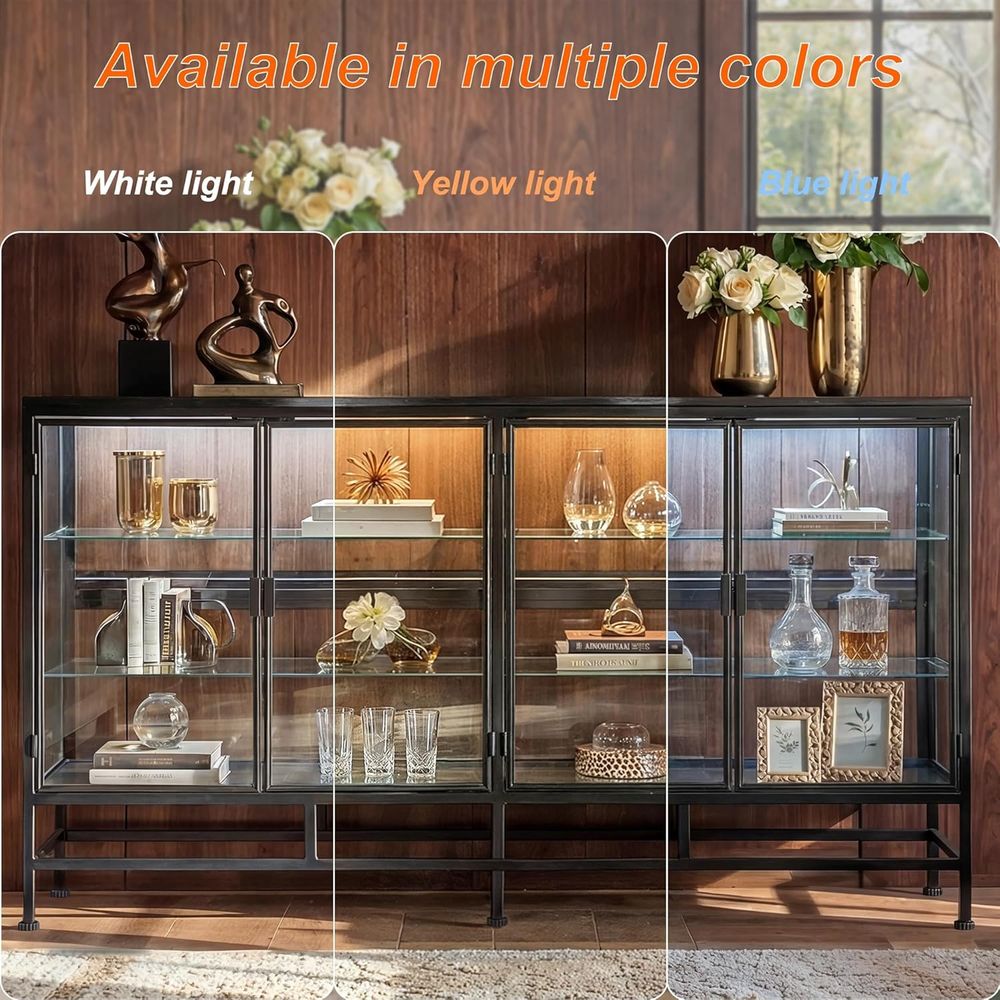 64 Metal Framed Glass Door Dis - Lighting & Home Decor Studio 리뷰 및 가격