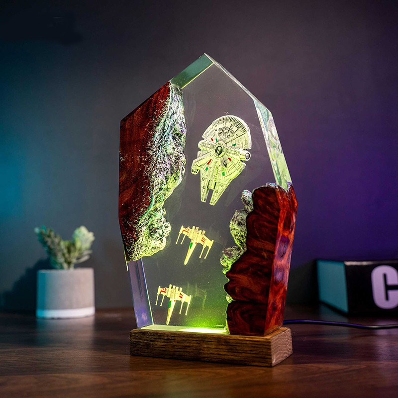 Table Resin Lamp Universe War  - Lighting Decor For Wedding 리뷰 및 가격