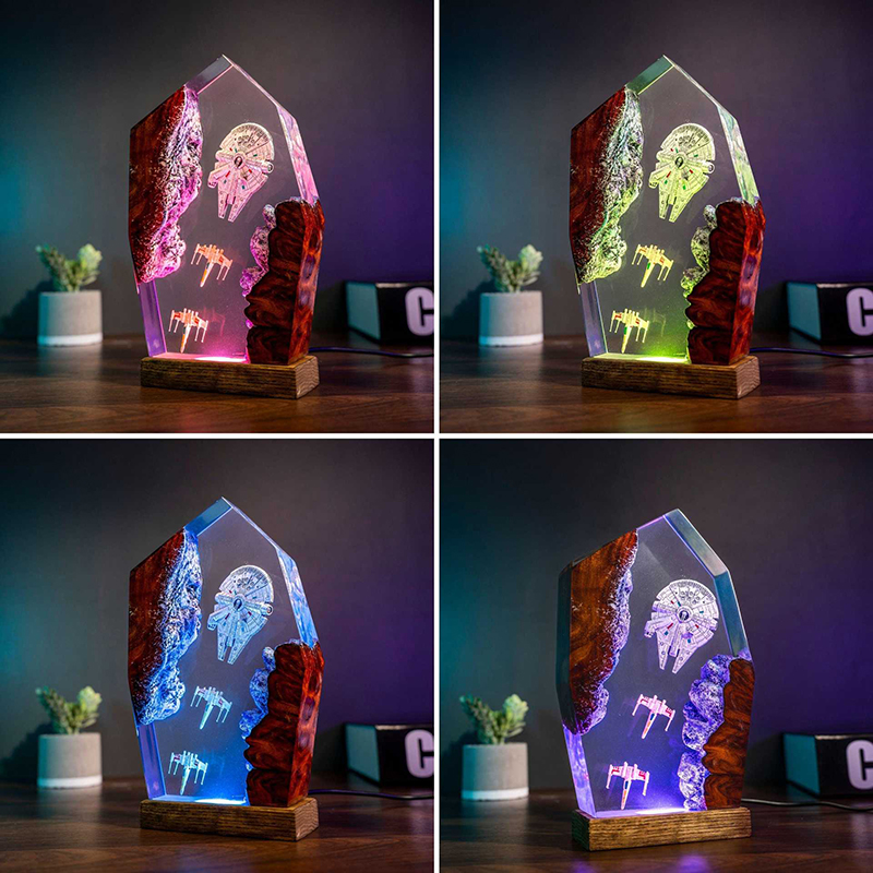 Table Resin Lamp Universe War  - Lighting Decor For Wedding 리뷰 및 가격