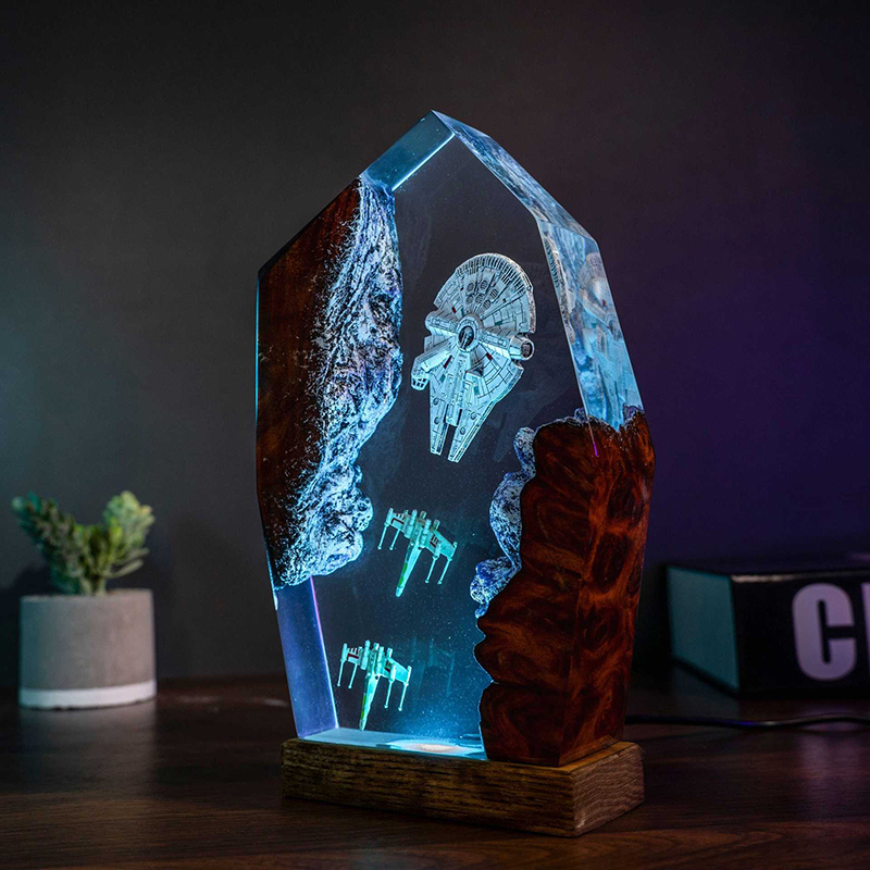 Table Resin Lamp Universe War  - Lighting Decor For Wedding 리뷰 및 가격